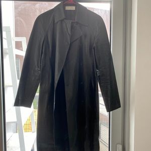 Calvin Klein Women’s Black Leather Coat